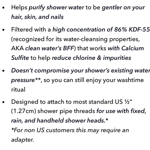 KITSCH Purifying Shower Filter in Chrome NEW Sealed Box - Picture 6 of 9